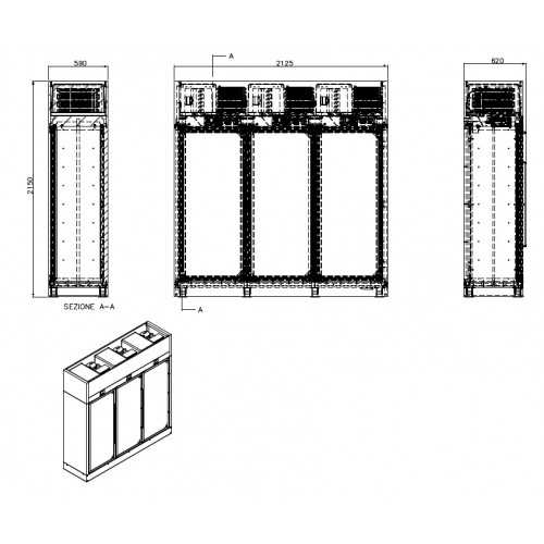 VETRINA VINI 3 PORTE IN VETRO -... VETRINA VINI 3 PORTE IN VETRO -...