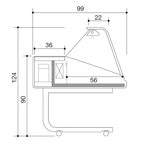 BANCO PESCE REFRIGERATO TEMPERATURA...