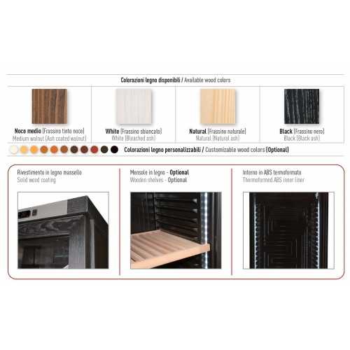 VETRINA VINI IN LEGNO CAPACITA' 126...