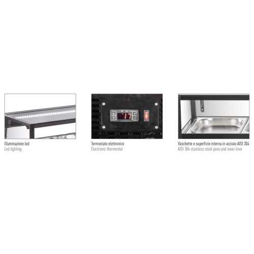VETRINA SUSHI TEMPERATURA 0°/+12° CON...