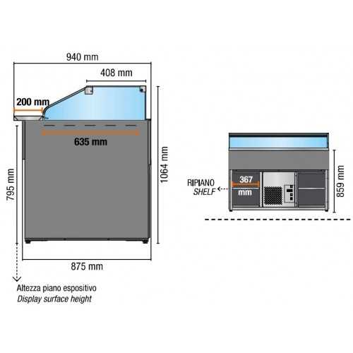 BANCO ESPOSITIVO DROPIN CALDO SECCO... BANCO ESPOSITIVO DROPIN CALDO SECCO...