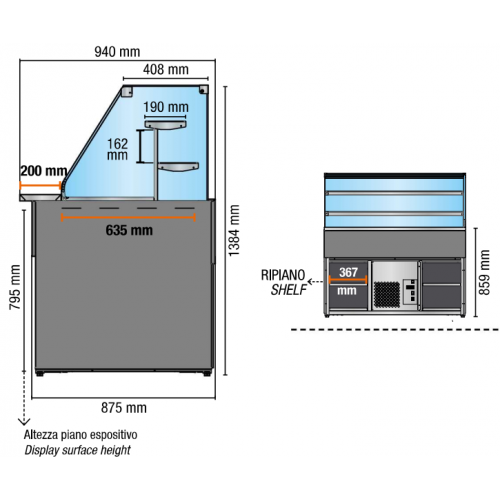 BANCO ESPOSITIVO CALDO SECCO CON 2... BANCO ESPOSITIVO CALDO SECCO CON 2...