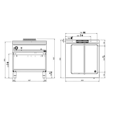 BAGNOMARIA ELETTRICO PROFESSIONALE SU...