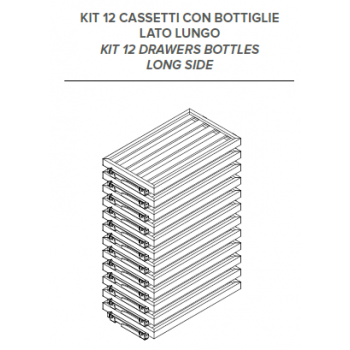 Kit 12 cassetti legno per...