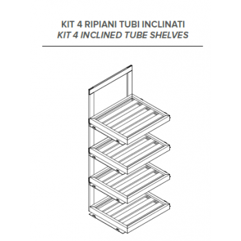 Kit 4 ripiani legno per...