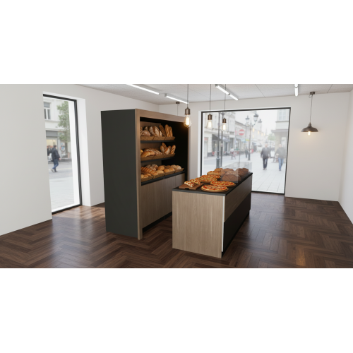 ARREDO COMPLETO PER PANETTERIA ARREDO COMPLETO PER PANETTERIA