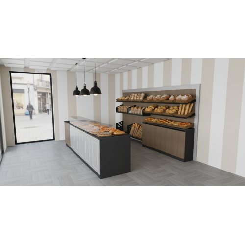 ARREDO COMPLETO PER PANETTERIA ARREDO COMPLETO PER PANETTERIA
