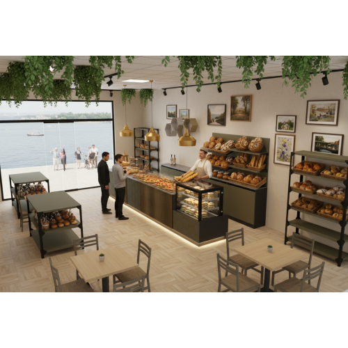 ARREDO COMPLETO PER PANETTERIA ARREDO COMPLETO PER PANETTERIA