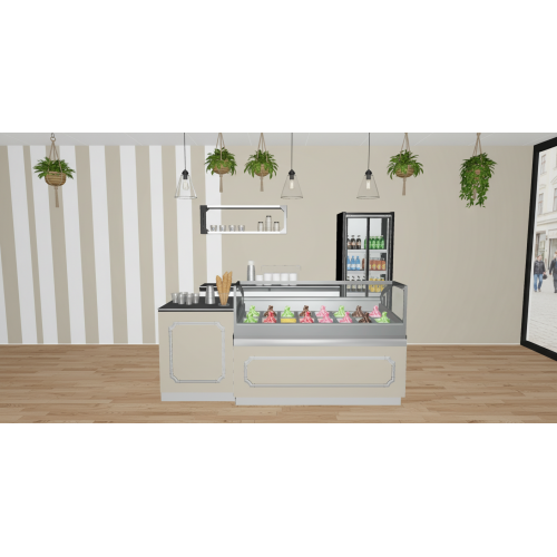 ARREDO COMPLETO PER GELATERIA ARREDO COMPLETO PER GELATERIA