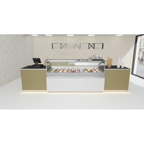 ARREDO COMPLETO PER GELATERIA ARREDO COMPLETO PER GELATERIA