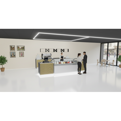ARREDO COMPLETO PER GELATERIA ARREDO COMPLETO PER GELATERIA