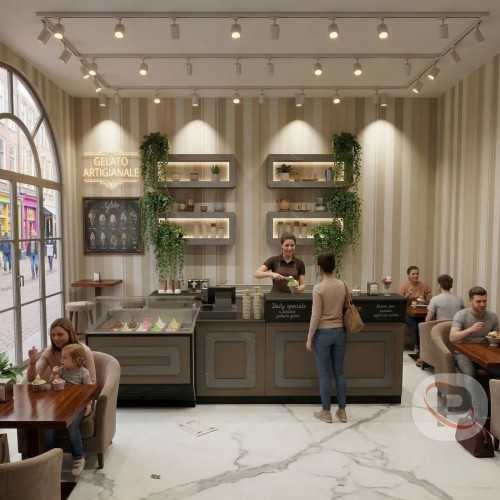 ARREDO COMPLETO PER GELATERIA