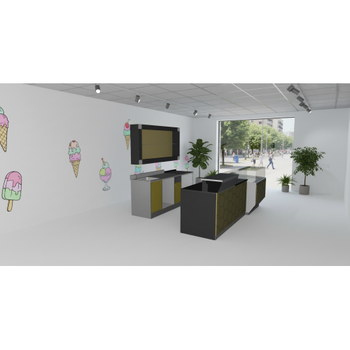 ARREDO COMPLETO PER GELATERIA ARREDO COMPLETO PER GELATERIA