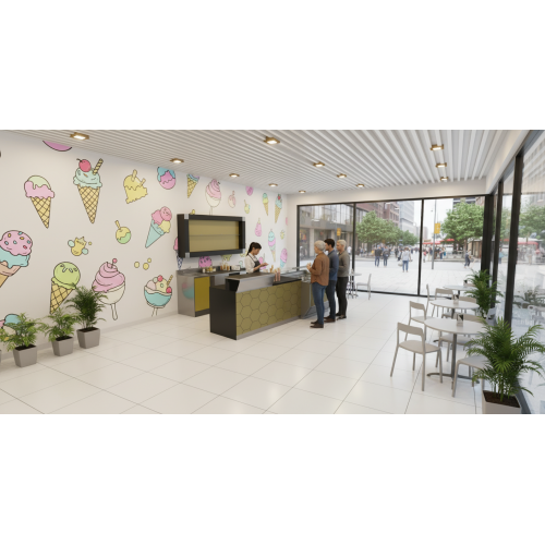 ARREDO COMPLETO PER GELATERIA ARREDO COMPLETO PER GELATERIA