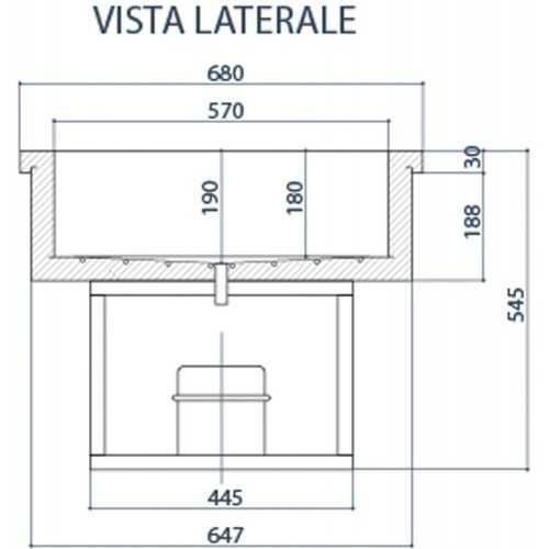 VASCA DROPIN DA INCASSO REFRIGERATA...