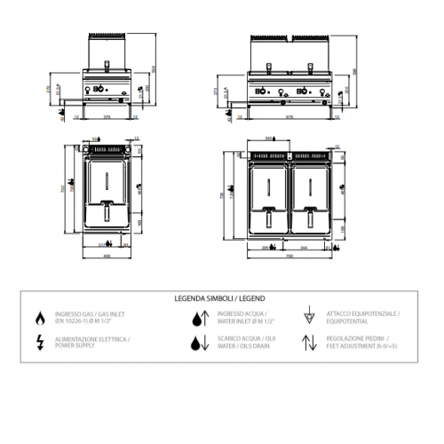 FRIGGITRICE A GAS PROFESSIONALE DA... FRIGGITRICE A GAS PROFESSIONALE DA...