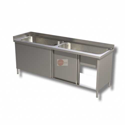 Lavatoio armadiato con 2 vasche con...